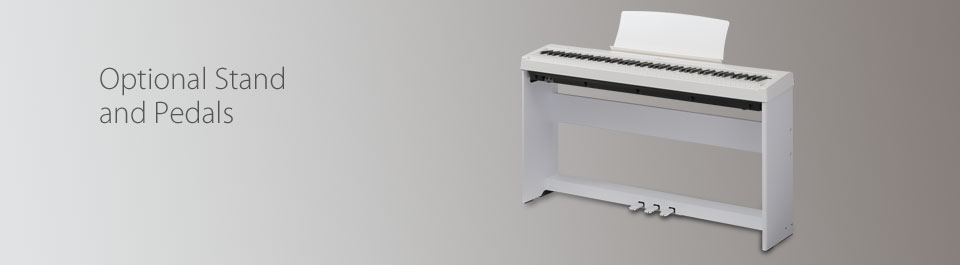 Kawai ES110 White with Optional Stand and Pedals