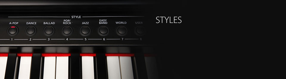 Kawai KCP90 Styles