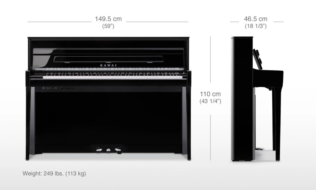 Kawai NV6 Dimensions